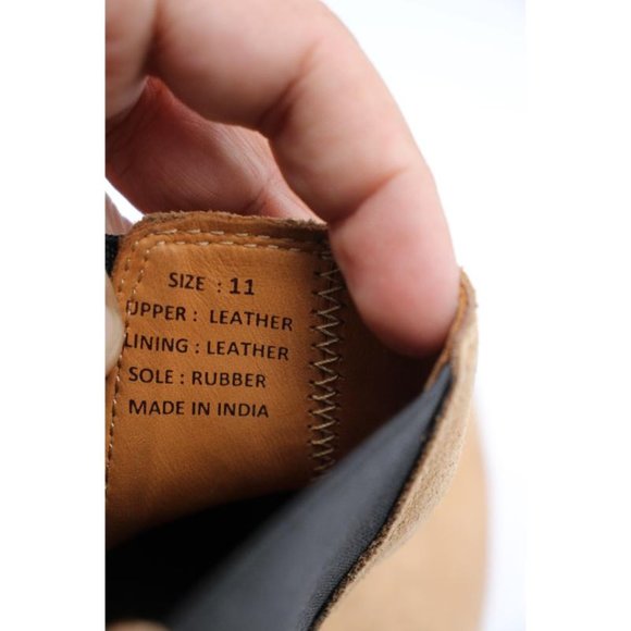 Hound and Hammer Men's Size 11 Chelsea Beige Suede Boots Shoes Rubber Sole - Picture 3 of 11